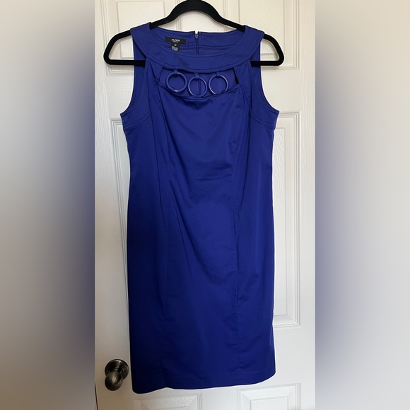 💙 Alfani Blue Circles Dress - Picture 1 of 5